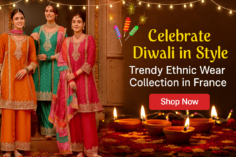 Celebrate Diwali 2025 in France with Elegant Ethnic Wear Trends