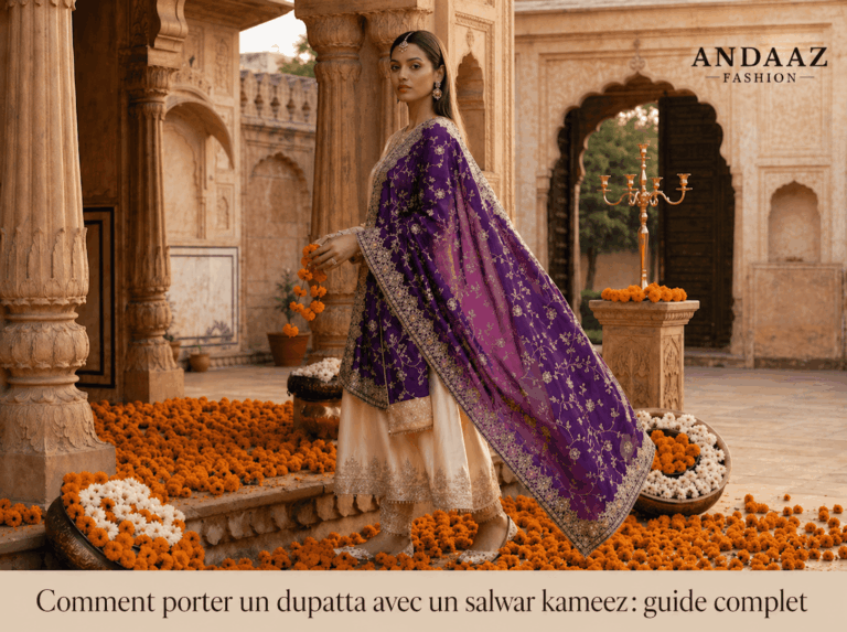 Comment porter un dupatta avec un salwar kameez